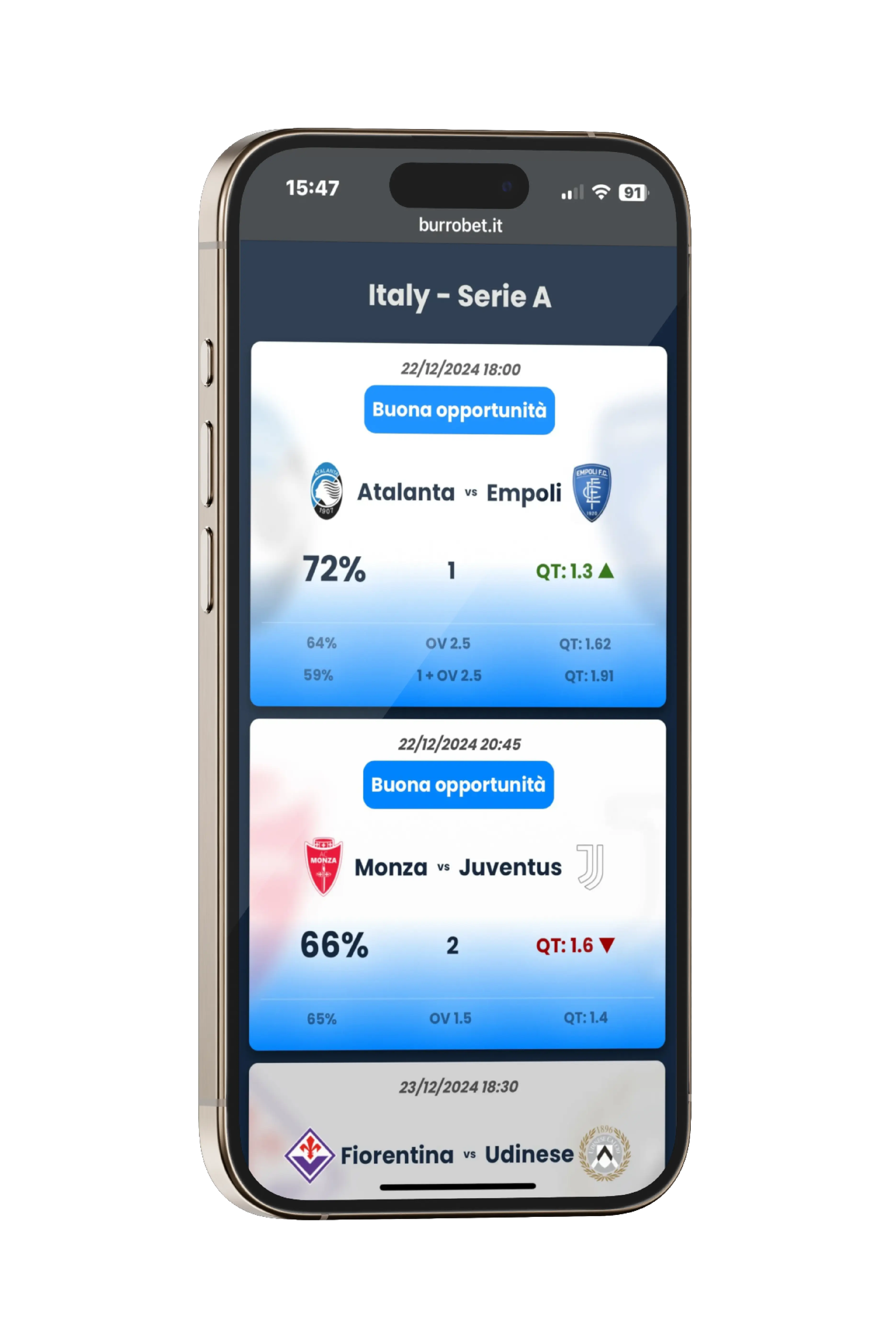 Analisi e Pronostici Calcio con Algoritmi su BurroBet